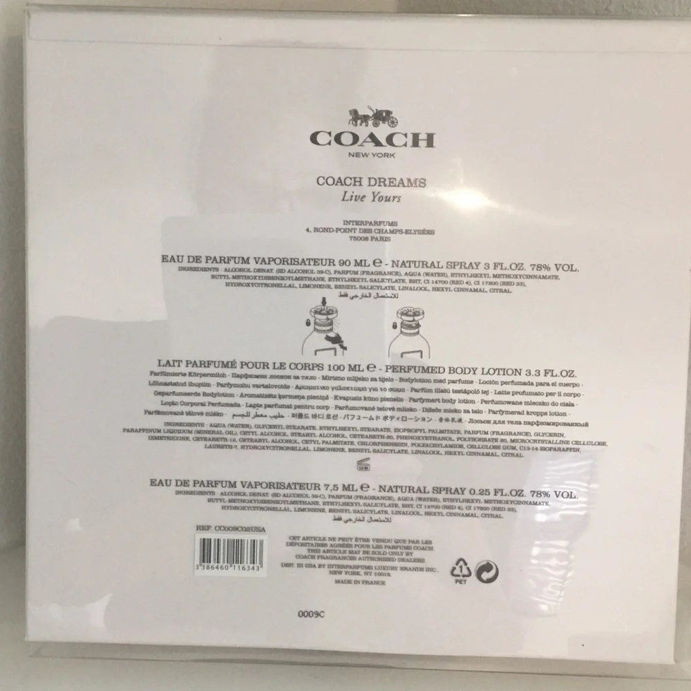 Coach Pink Glitter Gift Box with Logo